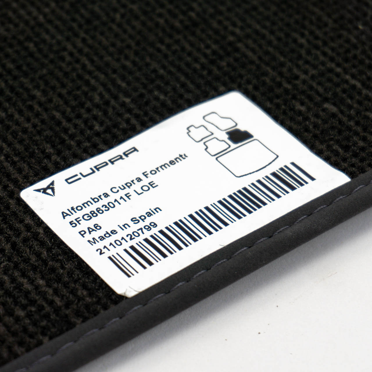 CUPRA Formentor, Cupra Leon Foot Mat, Textile with Logo - 5FG863011F LOE