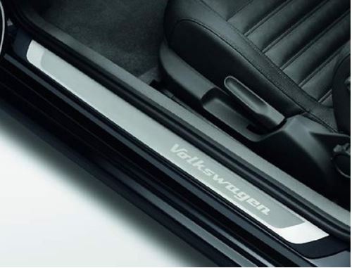 Einstiegleiste Edelstahl, mit Schriftzug "Volkswagen" - 5C0071303 K